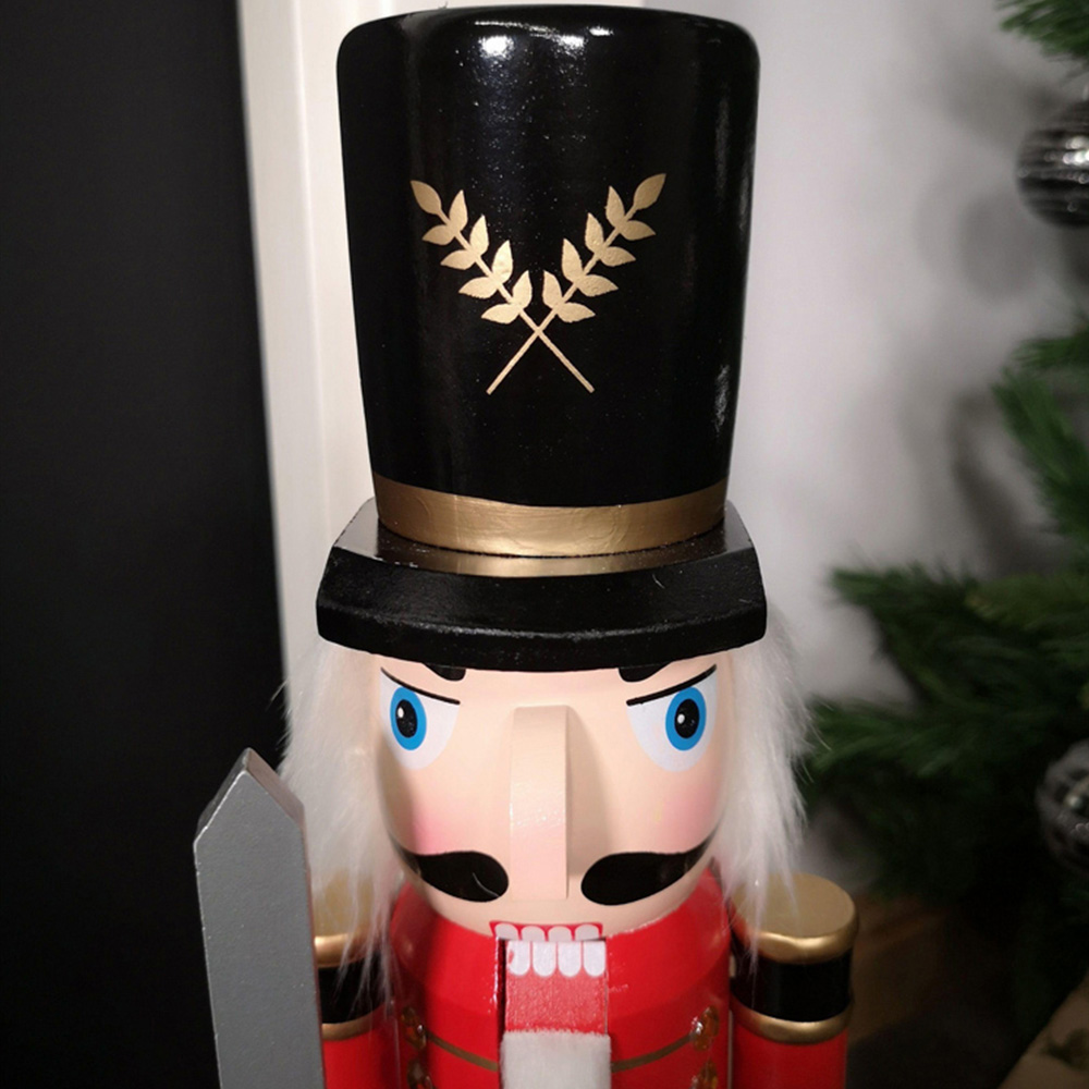 Samuel Alexander Traditional Wooden Nutcracker Soldier Decoration with Red Body Image 3