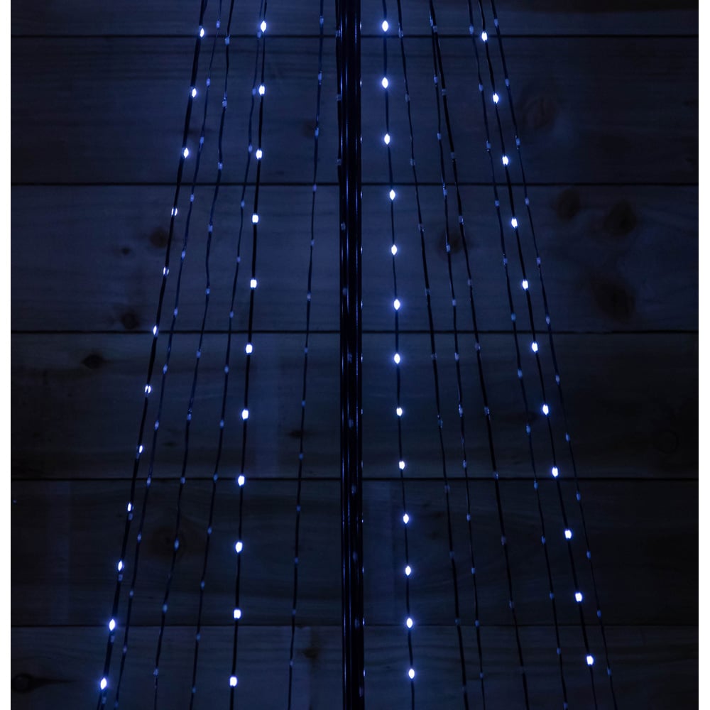 Samuel Alexander 835 Cool and Warm White LED Multi-Function Christmas Pyramid Cone Tree 8ft Image 6