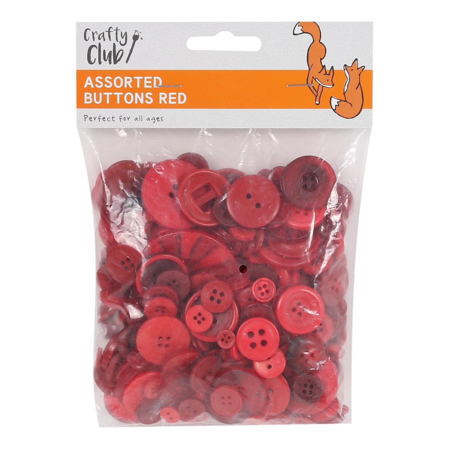 Crafty Club Assorted Buttons - Red Image