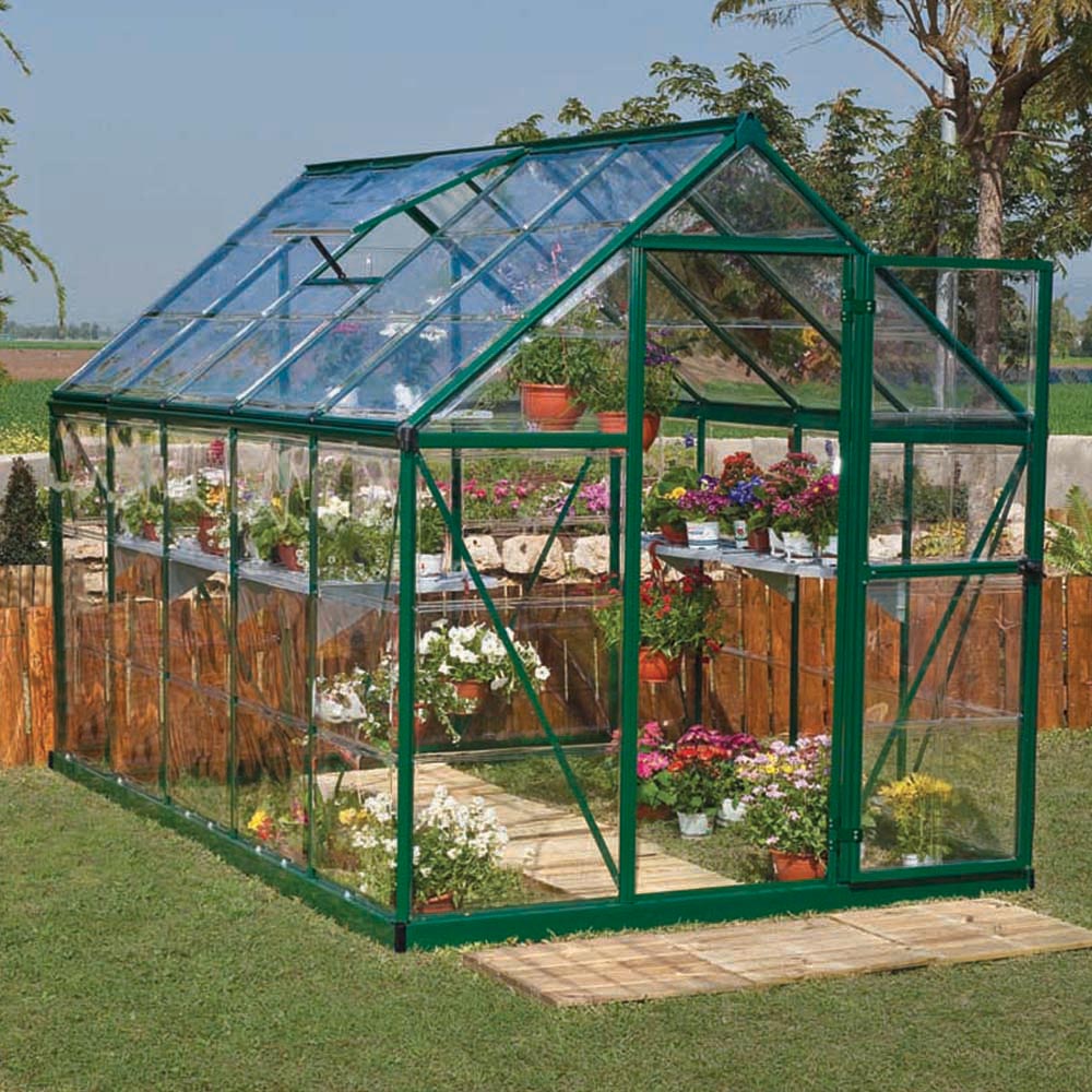 Palram Canopia Harmony Green Polycarbonate 6 x 10ft Greenhouse Image 6