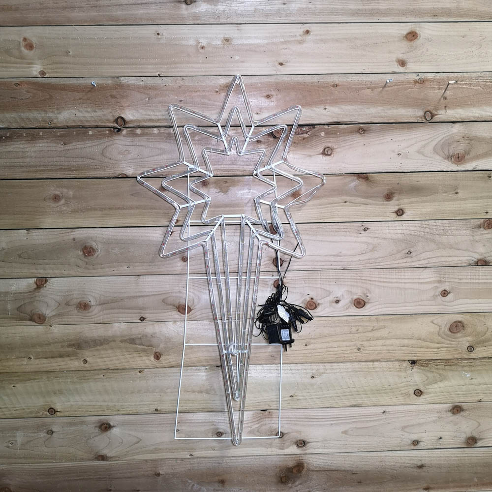 Samuel Alexander Multicolour LED North Star Rope Light Silhouette Xmas Decoration 118 x 62cm Image 4