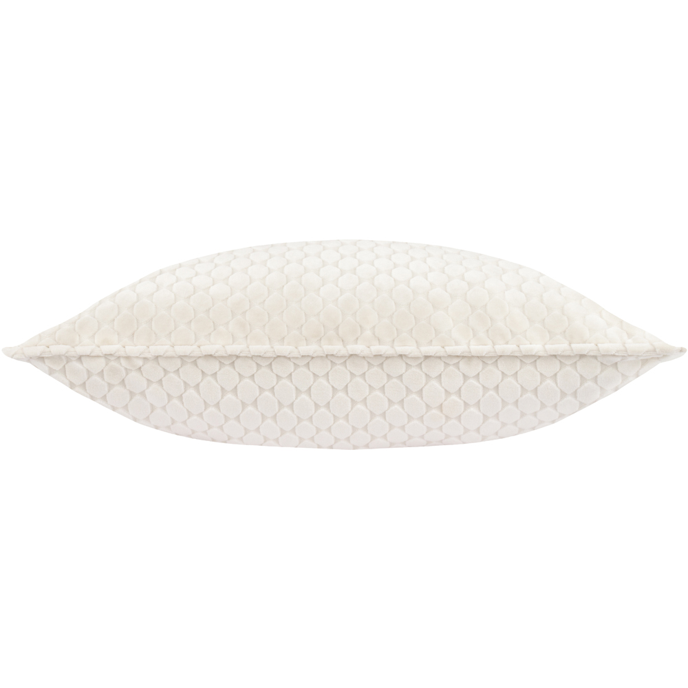 Paoletti Neptune Ivory Velvet Cushion 50 x 50cm Image 3