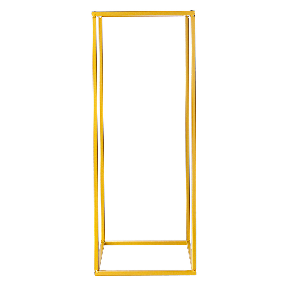 Living and Home Gold Rectangular Flower Stand Pedestal Image 3