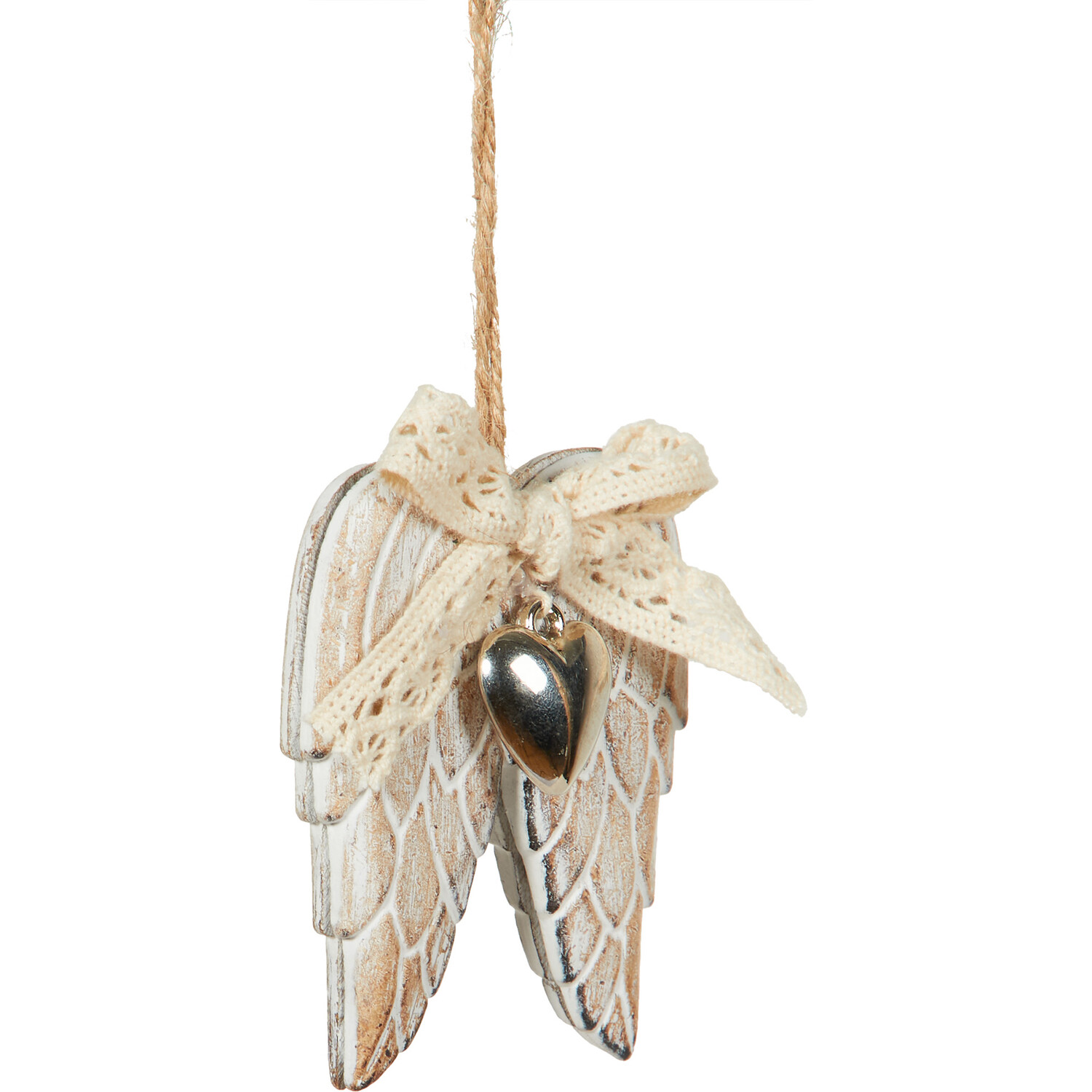 Wooden Angel Wings Hanging Decoration Image 2