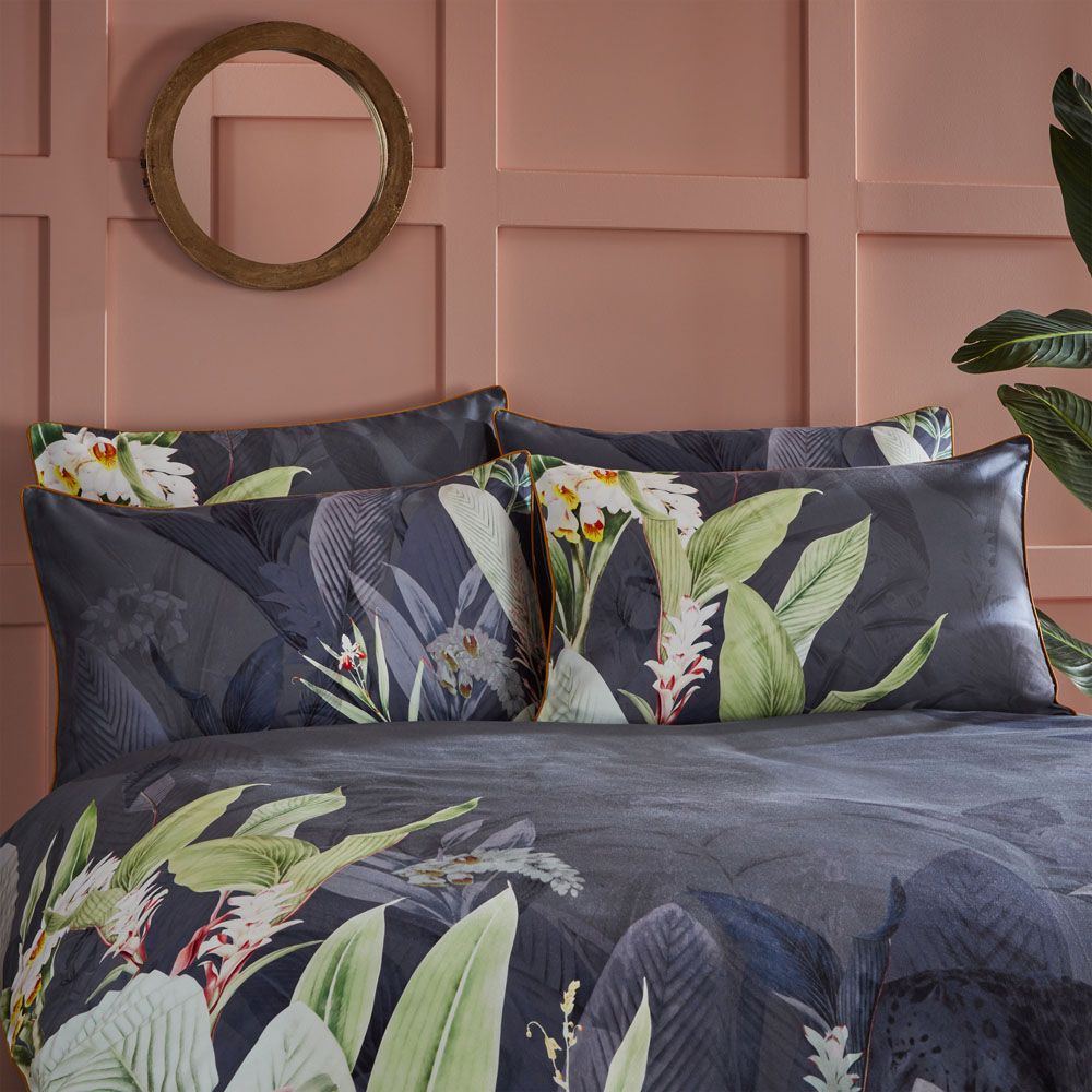 Paoletti Artemis Super King Size Multicolour Botanical Duvet Cover Set Image 5