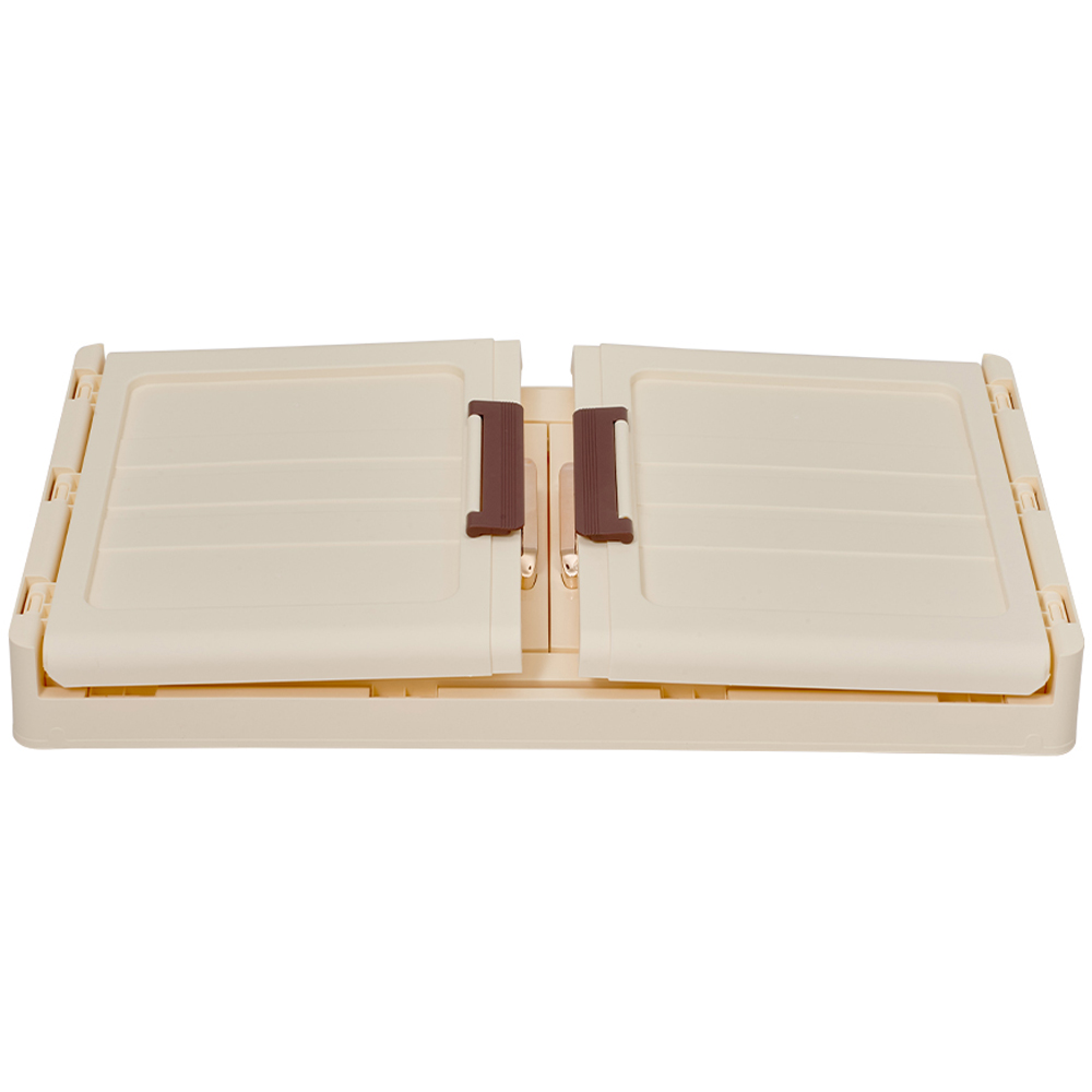 Living and Home 6 Door Cream Foldable Rolling Storage Cabinet Image 6