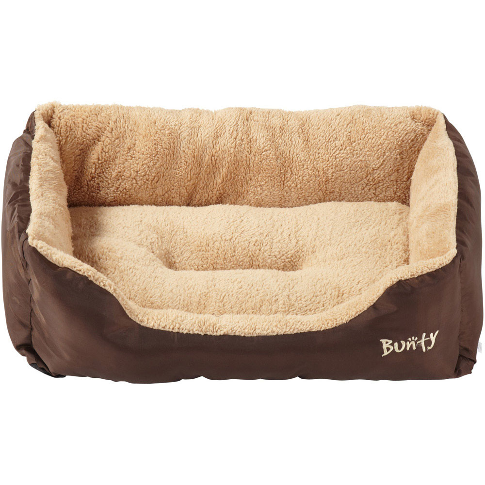 Bunty Deluxe Medium Brown Soft Pet Basket Bed Image 2