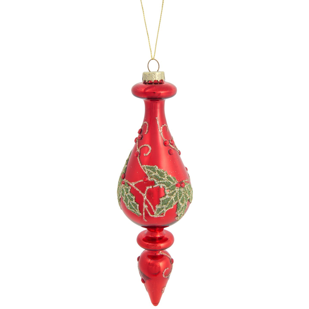 Glitter Holly Droplet Red Image 1