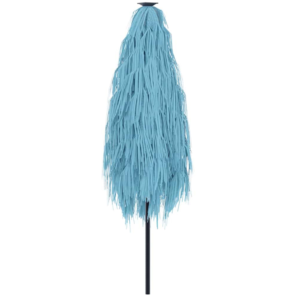vidaXL Blue Straw Top Garden Parasol with Steel Pole 2.8m Image 5