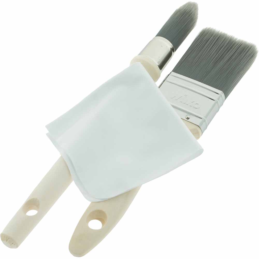 Wilko Furniture Paint Brush Kit with Cloth Wilko