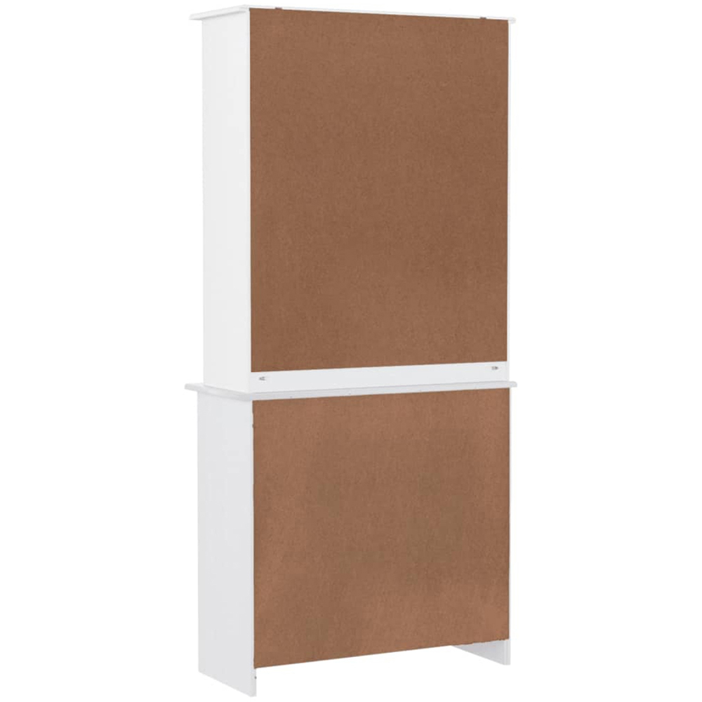 vidaXL Alta 4 Door 2 Drawer White Solid Wood Pine Highboard Image 6