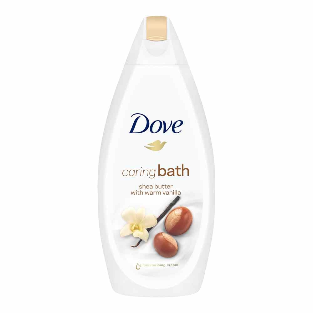 Dove Shea Butter with Warm Vanilla Bath 450ml Image 1