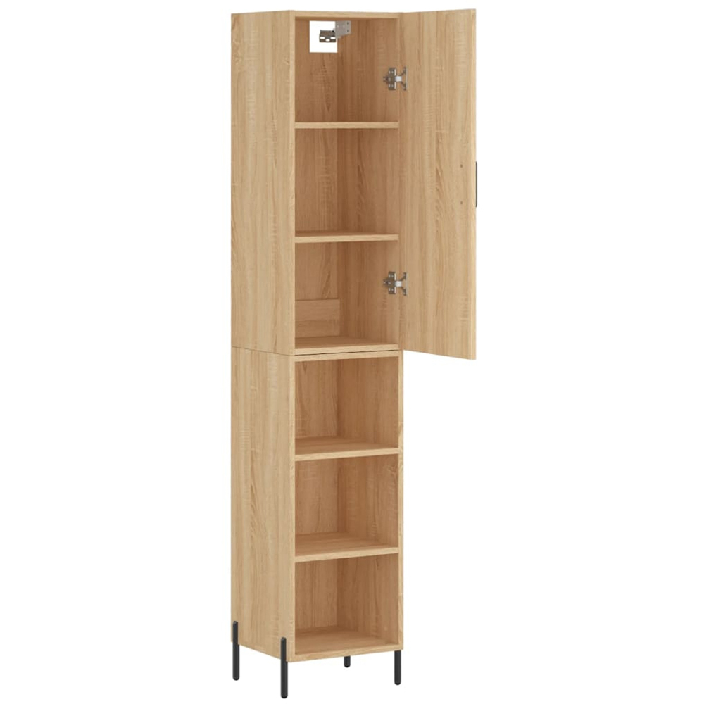 vidaXL Single Door 3 Shelf Sonoma Oak Highboard Image 4