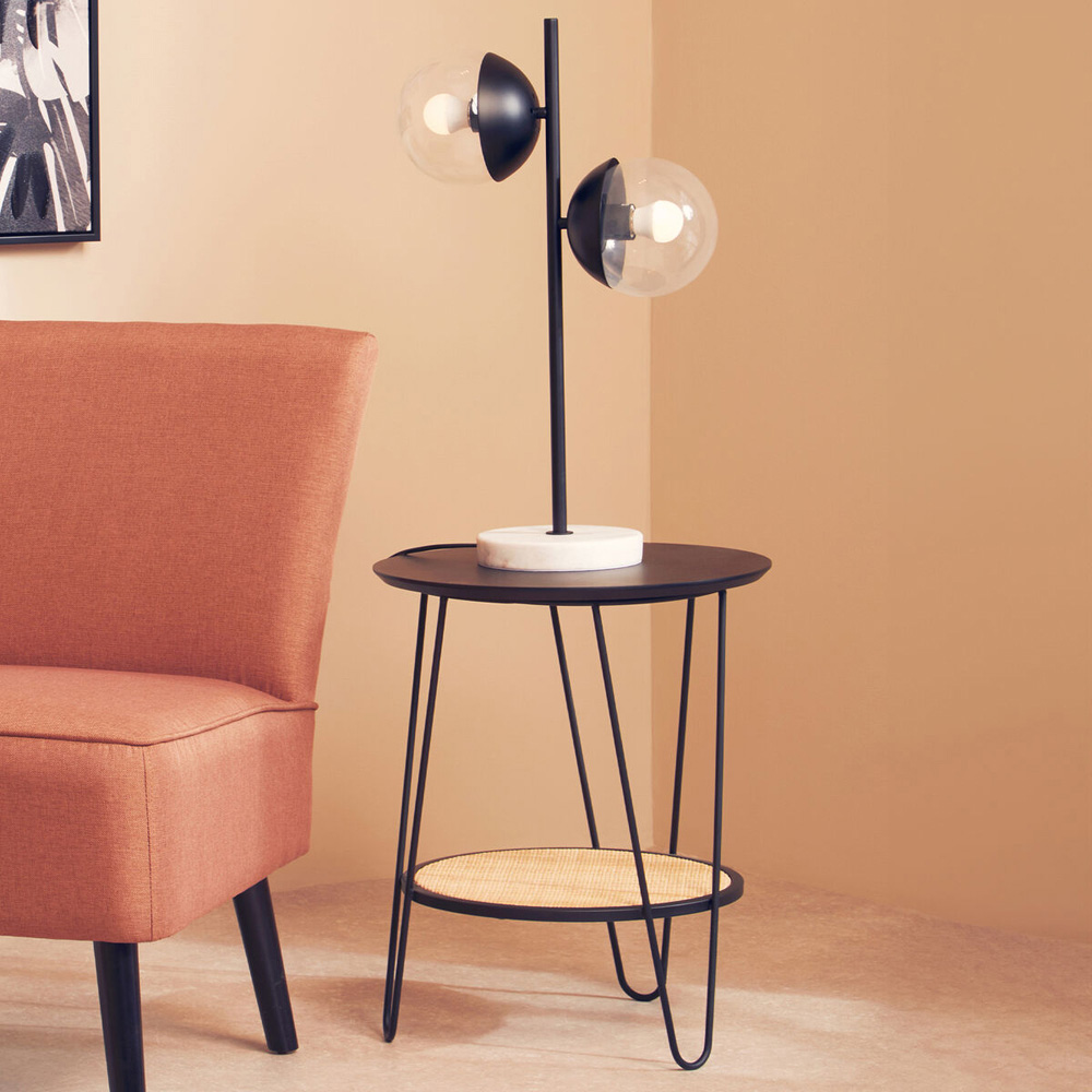 Premier Housewares Side Table with Hairpin Legs Image 4