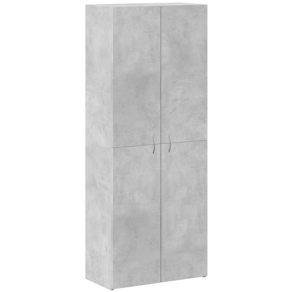 vidaXL 4 Door Concrete Grey Tall File Cabinet Image 2