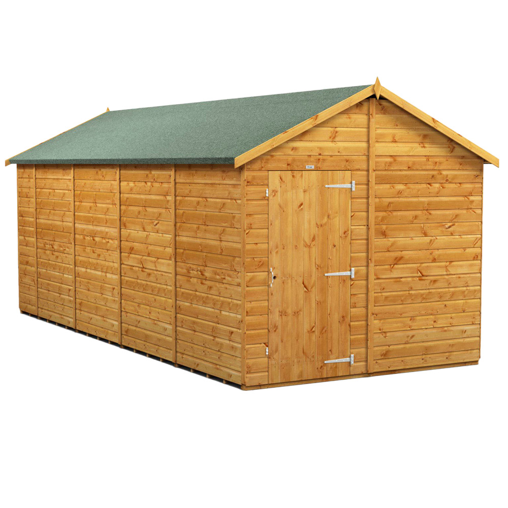 Power Sheds 18 x 8ft Apex Wooden Shed Image 1
