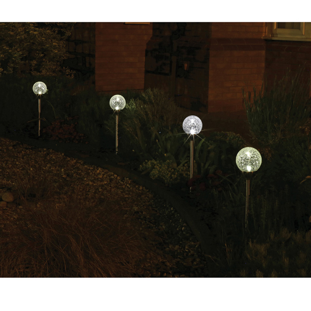 Luxform Palma LED Solar Garden Spike Light 12 Pack Image 4