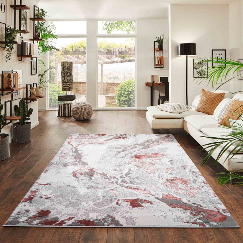Desire Rugs Picasso Pink Abstract Rug 160 x 230cm Image 3