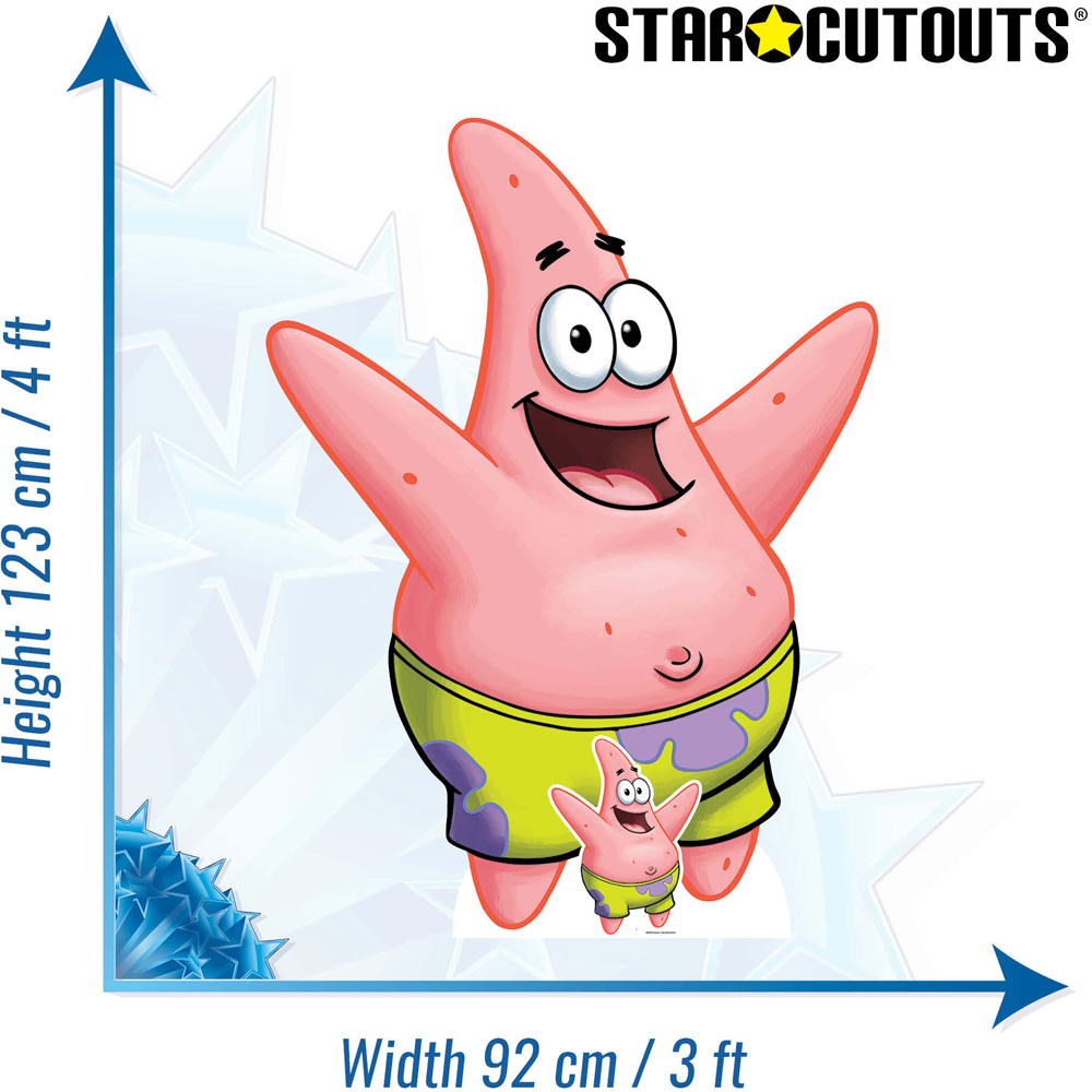 Star Cutouts Patrick Star Cardboard Cutout 4ft Image 6