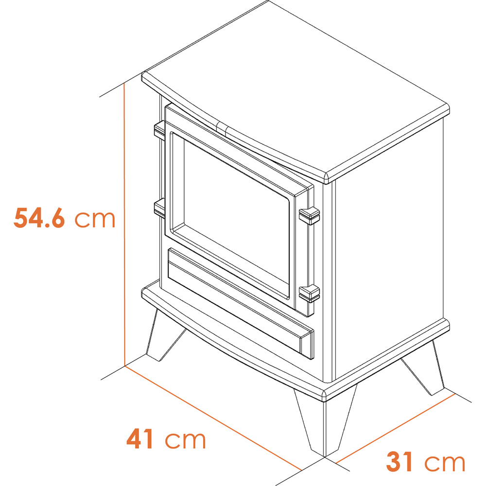 Adam Hudson Black Electric Stove Image 6