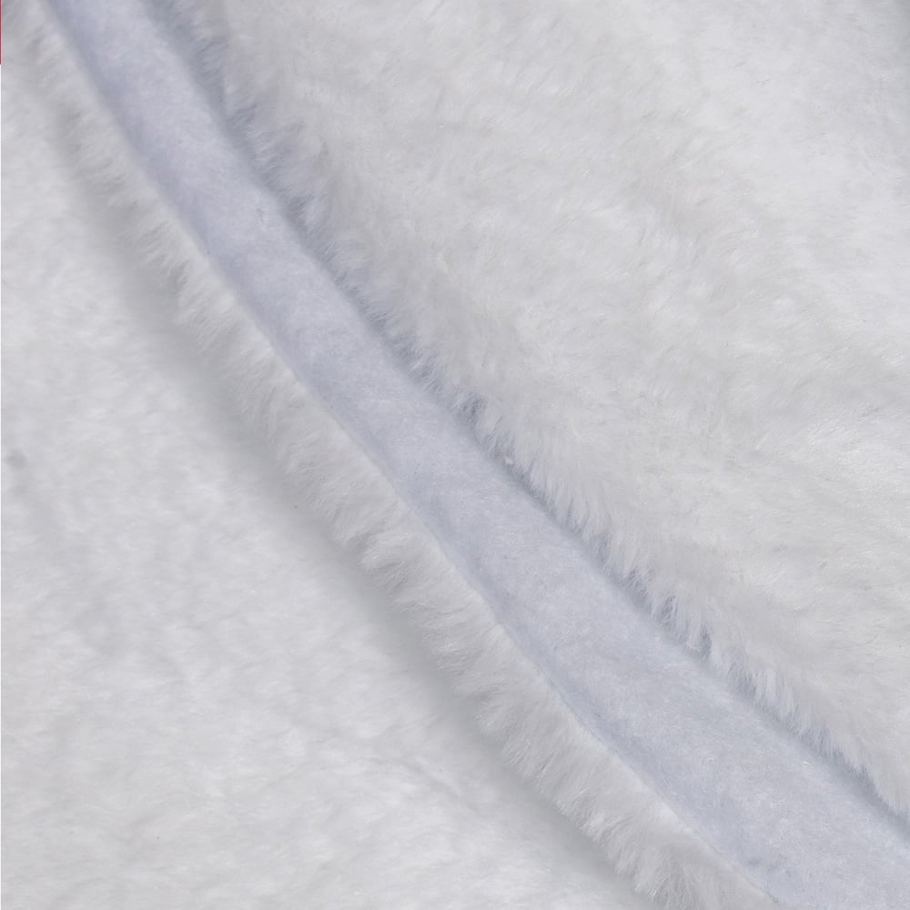 The Christmas Workshop White Short Faux Fur Tree Skirt Image 5