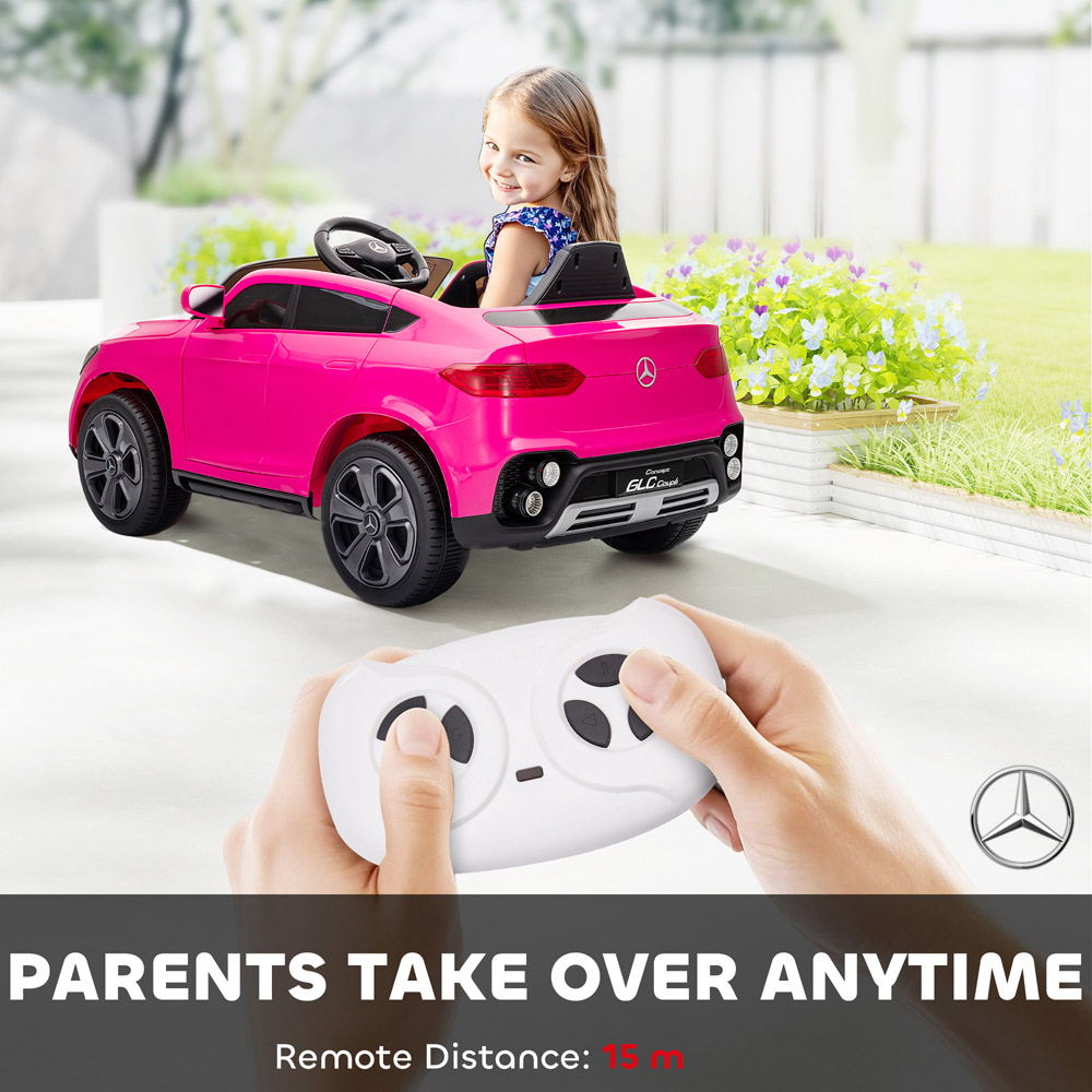 Tommy Toys Pink Mercedes Benz GLC Licensed Kids Ride on Car with Remote Image 5