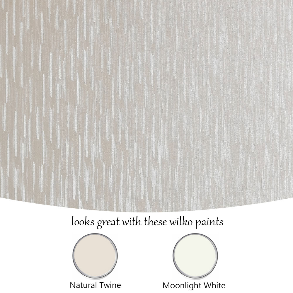Superfresco Silken Stria White Shimmer Wallpaper Image 5