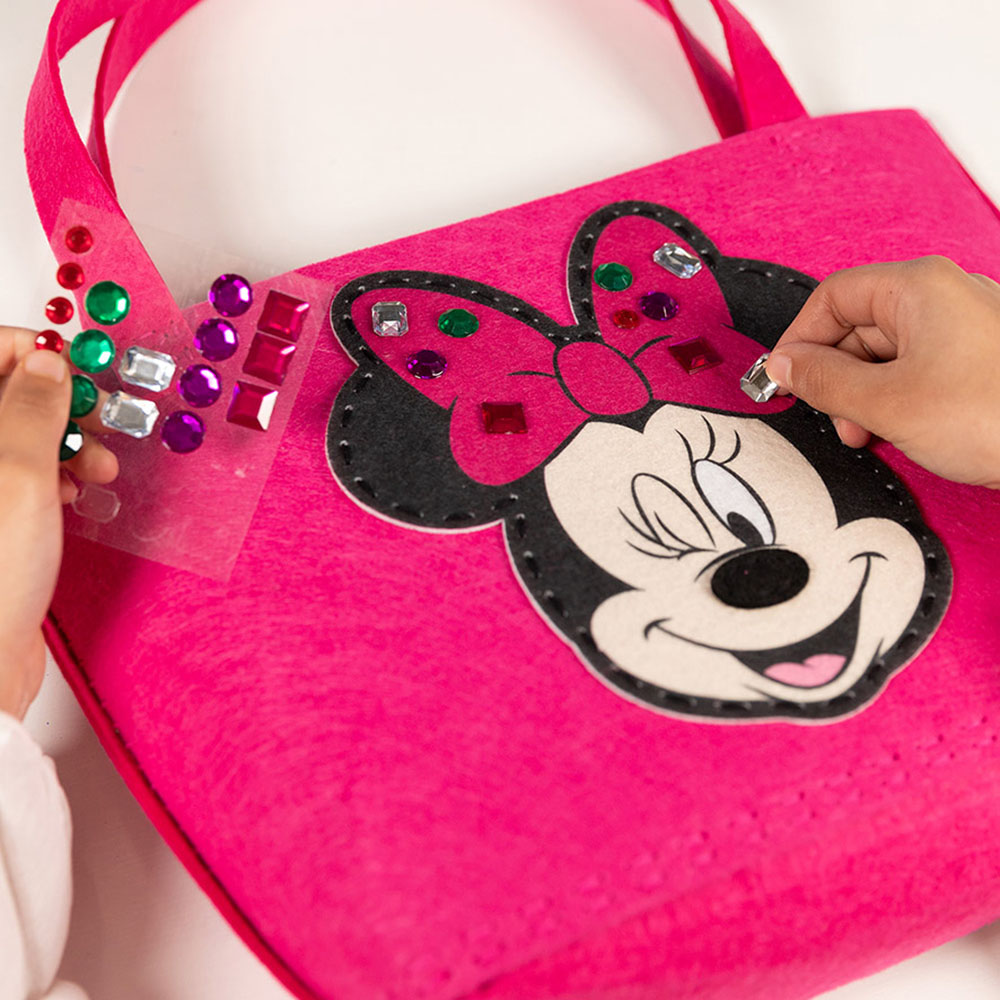Disney Minnie Mouse Pink DIY Shoulder Bag Kit Image 7
