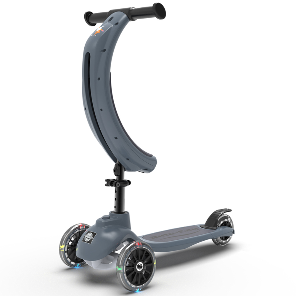 Ride-Ezy Kick & Go Thunder Clouds 3 LED Wheel Scooter Image 3
