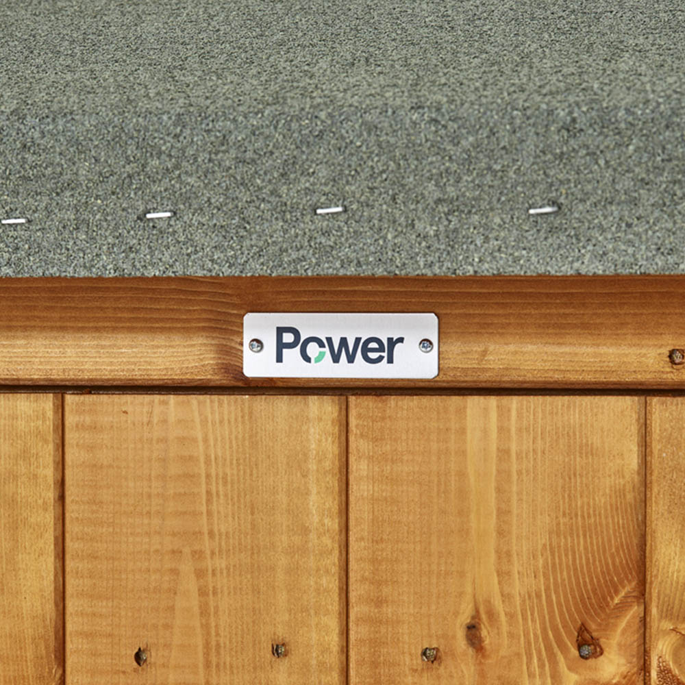 Power Sheds 4 x 6ft Double Door Pent Wooden Shed Image 3