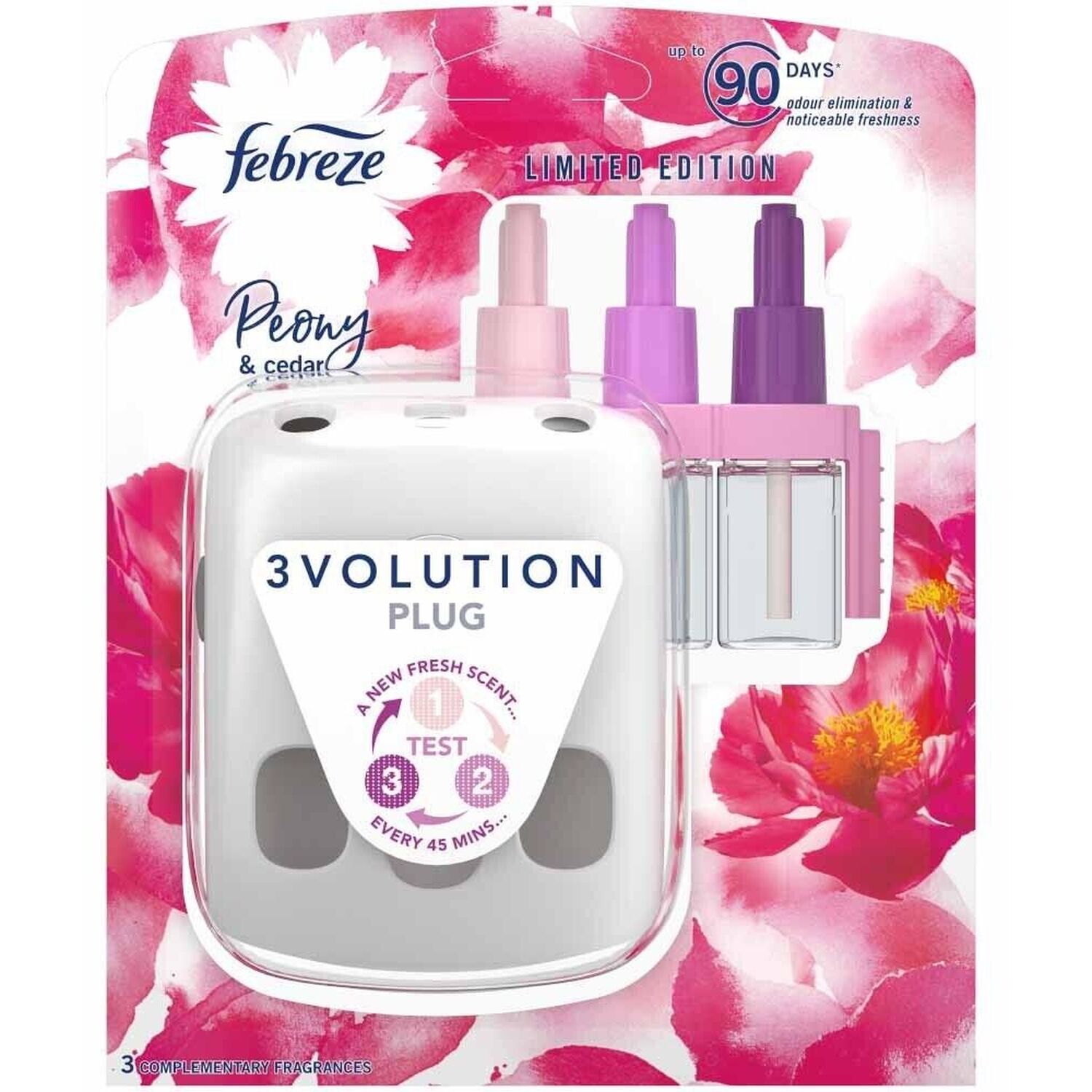 Ambi Pur3Volution Peony and Cedar Plug In Air Freshener Wilko