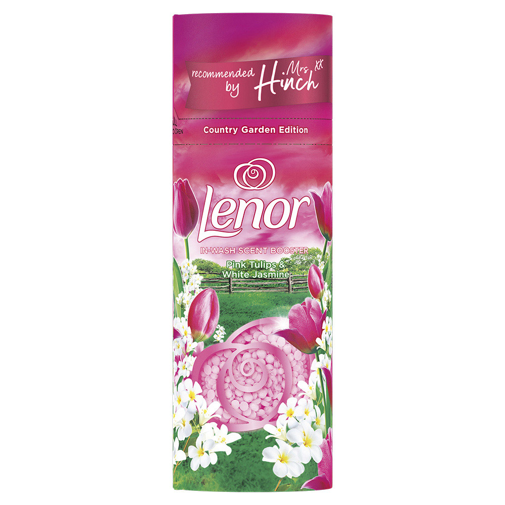 Lenor In Wash Mrs Hinch Pink Tulips and Jasmine Scent Booster Beads 176g Image 1