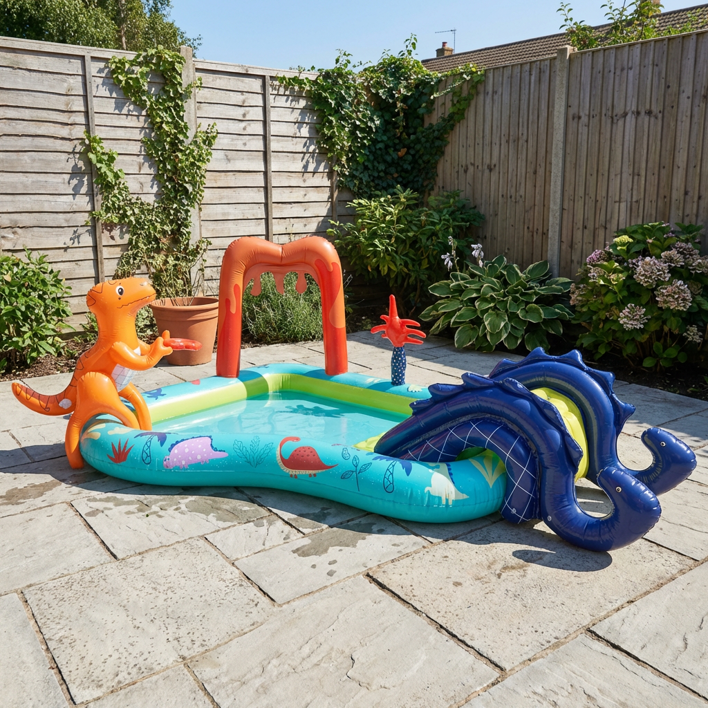 Dino Inflatable Water Play Centre Multicolour Image 4