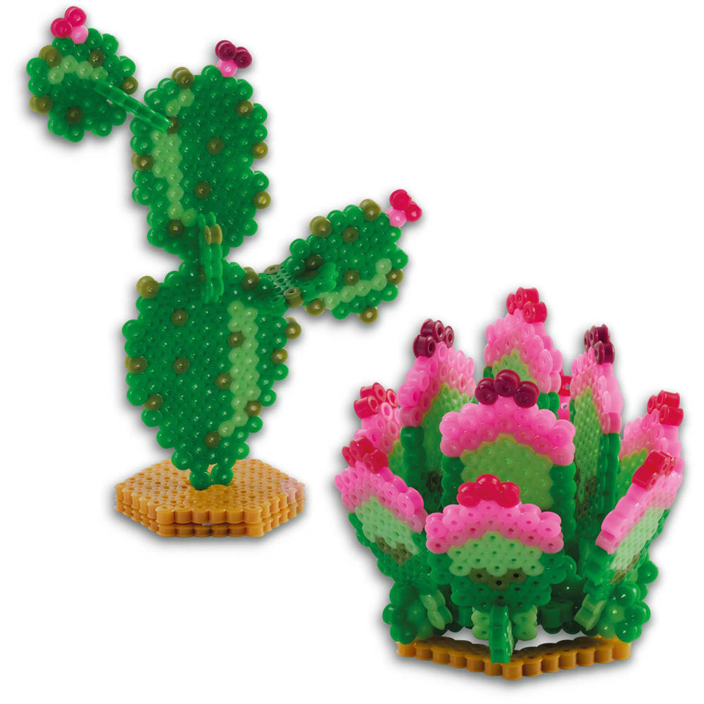 SES Creative Beedz Art Cactus Mini Houseplants Iron On Beads Kit 1600 Piece Image 4