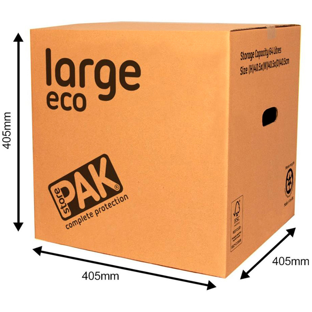 StorePAK 64L Large Eco Cardboard Storage Box 15 Pack Image 9
