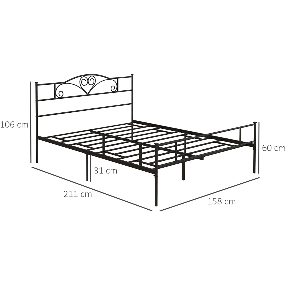 Portland King Size Black Bed Frame Image 7