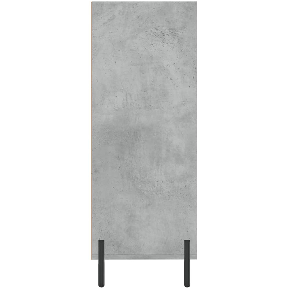 vidaXL 3 Open Shelf Concrete Grey Shelf Cabinet Image 5