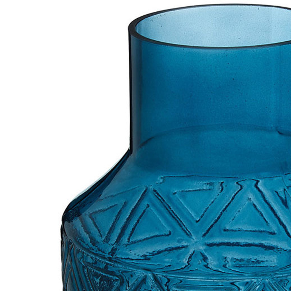 Premier Housewares Blue Complements Dakota Glass Vase Image 4