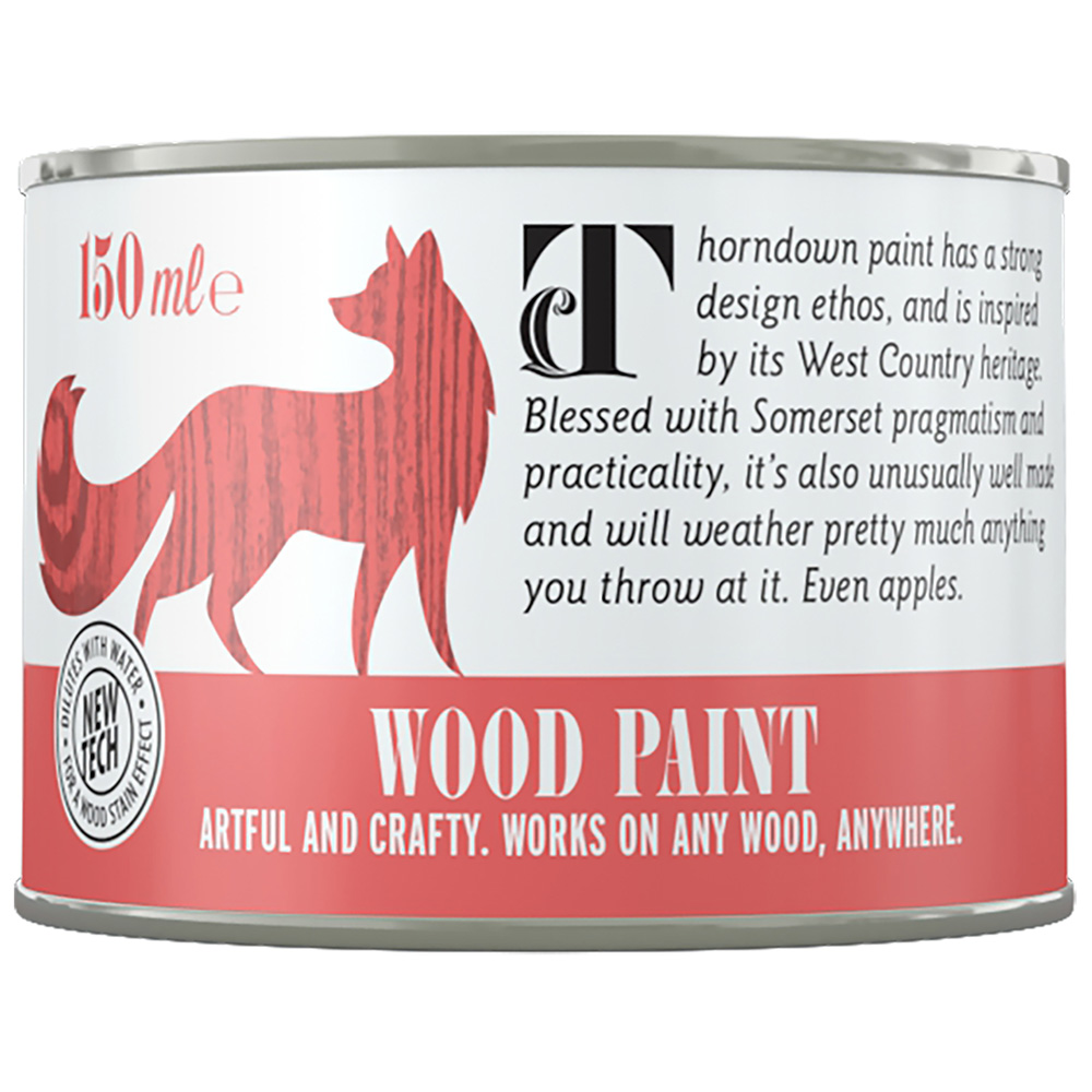 Thorndown Zinc Grey Satin Wood Paint 150ml Image 2