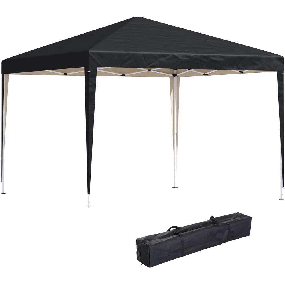 Outsunny 3 x 3m Black Marquee Pop Up Gazebo Image 2