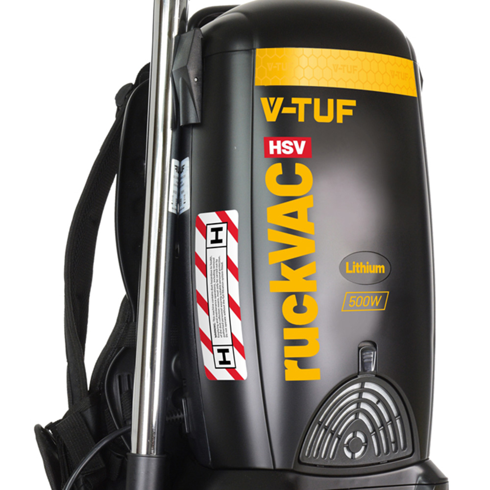 V-TUF RUCKVAC HSV H Class Cordless Backpack Vacuum Cleaner with HEPA Filtration 500W Image 2