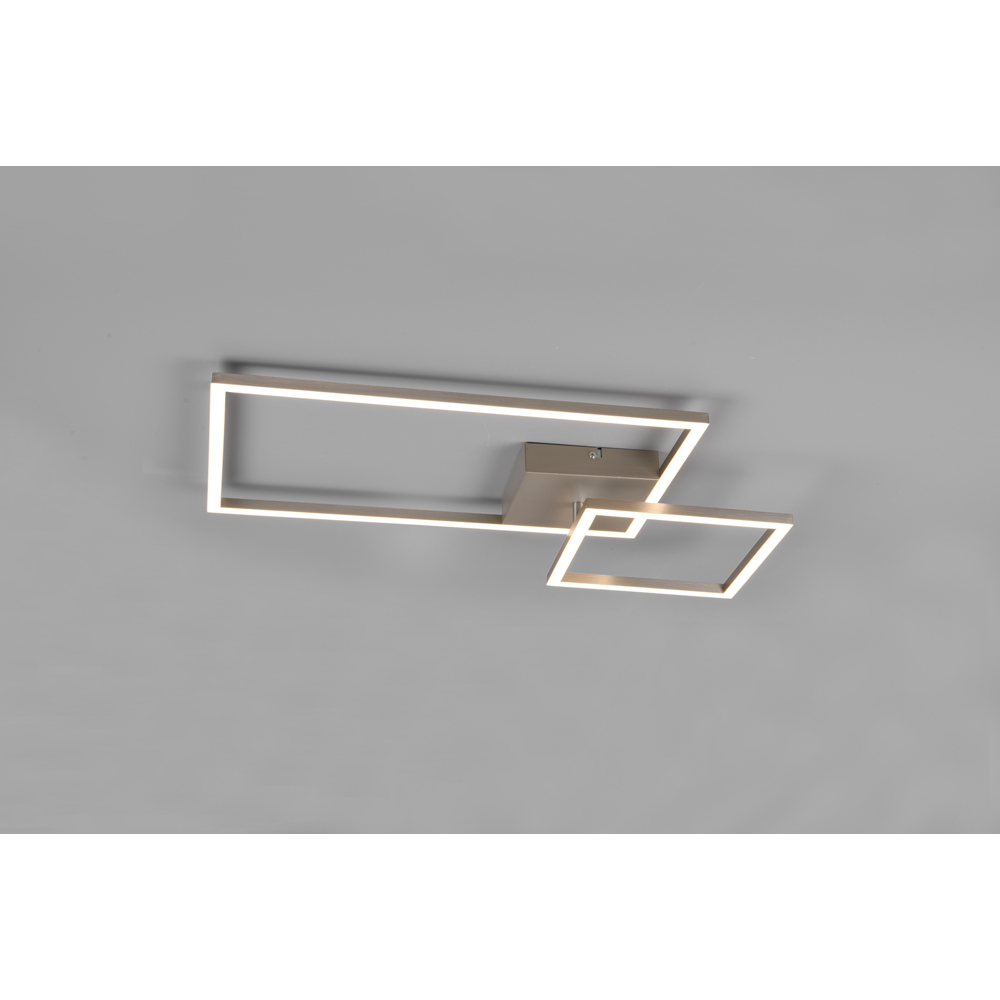TRIO Padella Matt Nickel LED Ceiling Light Image 2