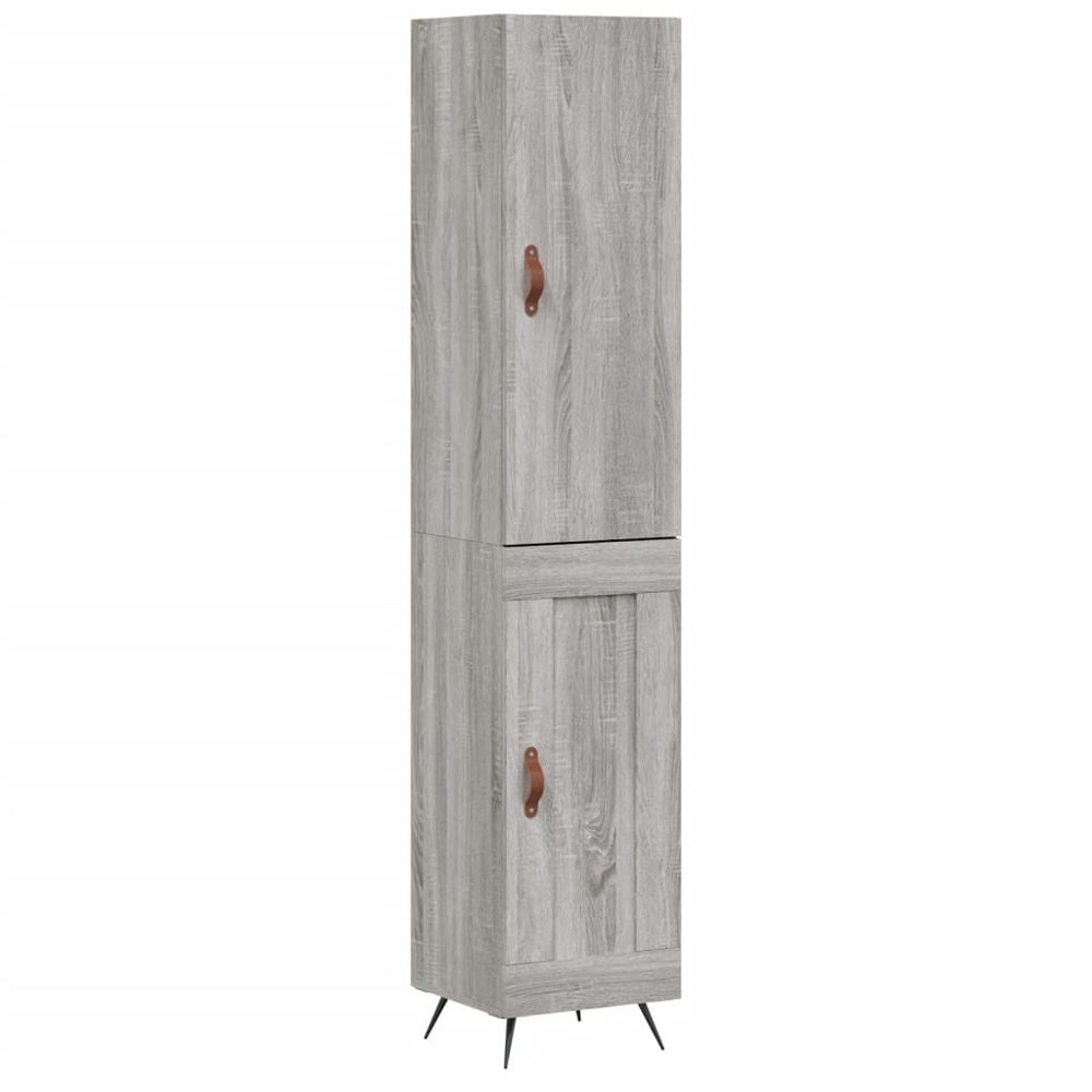 vidaXL 2 Door Grey Sonoma Highboard Image 2