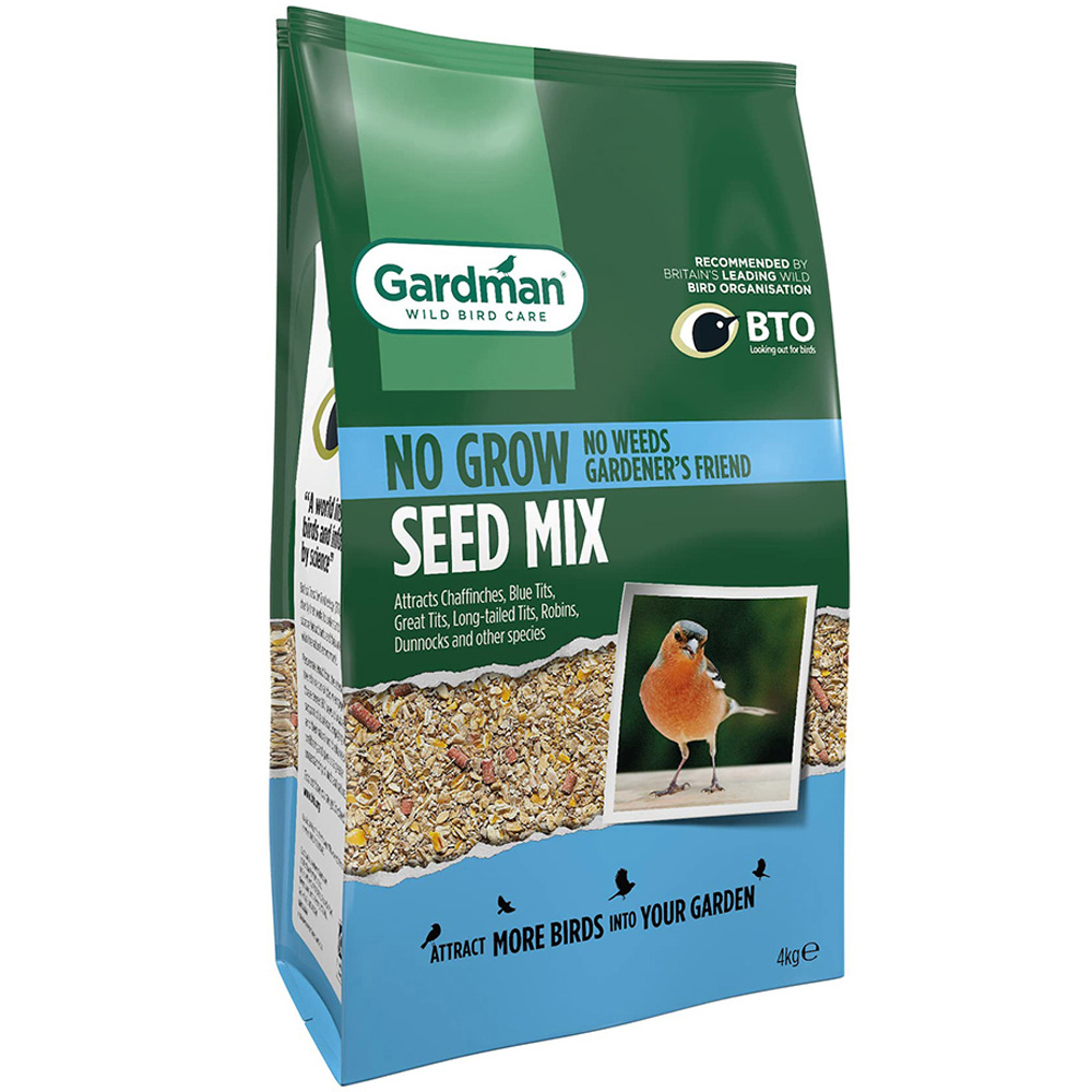 Gardman No Grow Wild Bird Seed Mix 4kg Image 1
