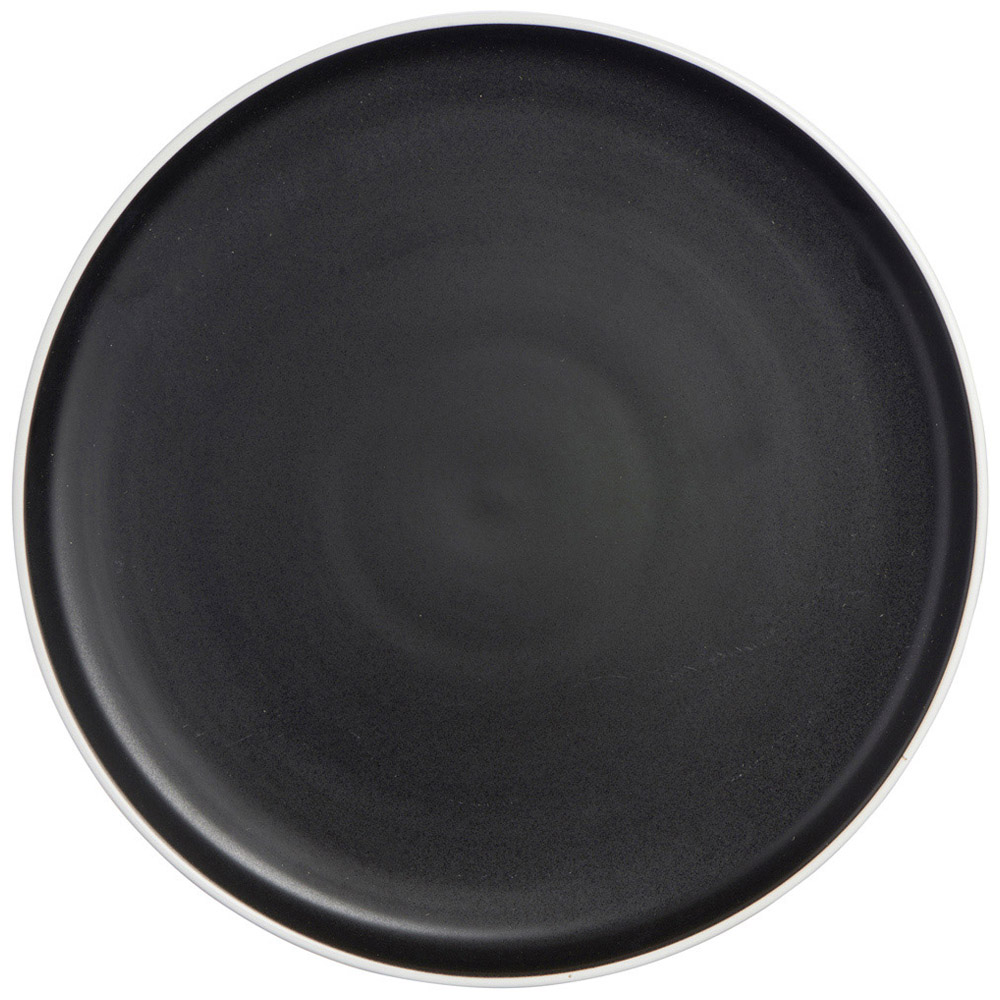 Wilko Black Block Dinner Plate Image 1