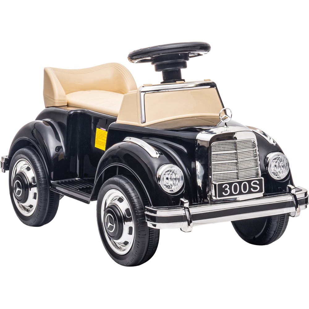 Tommy Toys Cream Licensed Mercedes Benz Foot to Floor Ride On Car Image 1