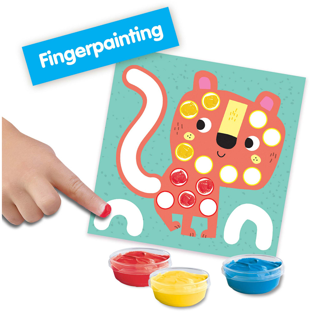 SES Creative My First 3-in-1 Fingerpainting Colouring and Sticking Shapes Activity Set Image 6