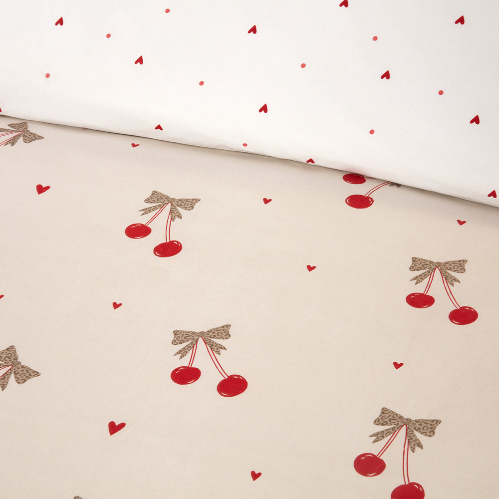 Cherries Duvet Set Natural King Image 3