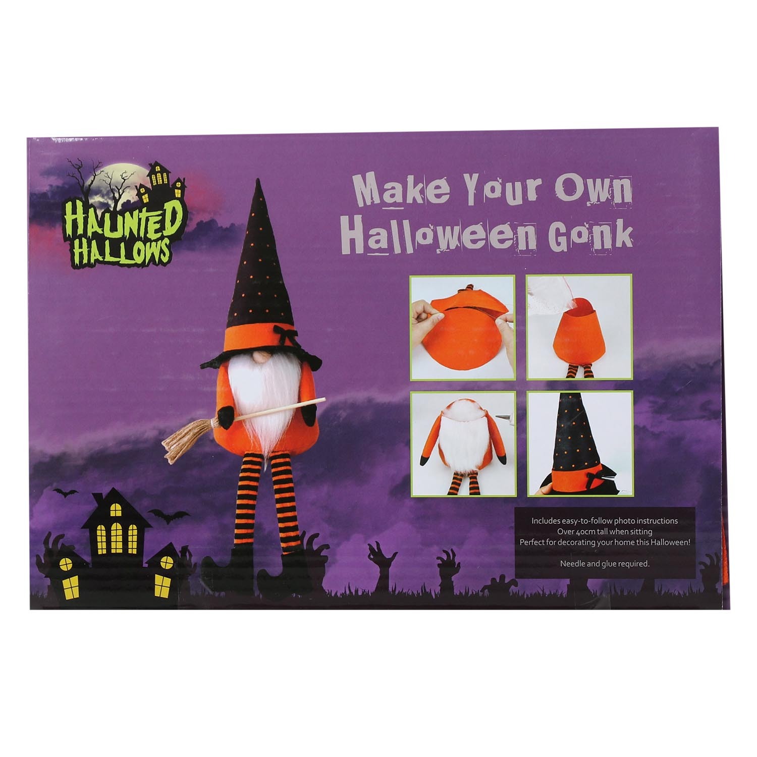 Make Your Own Halloween Gonk - Orange Image 1