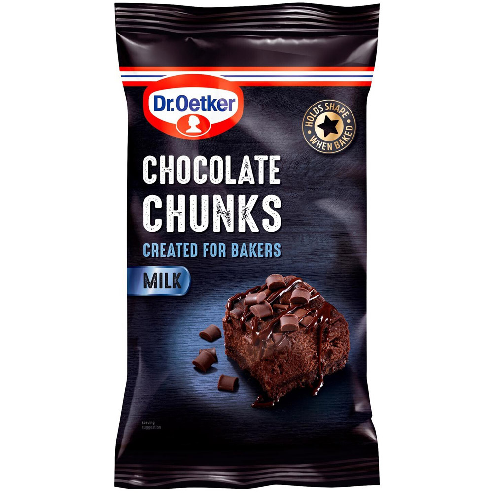 Dr. Oetker Chocolate Chunks - Milk Chocolate Image